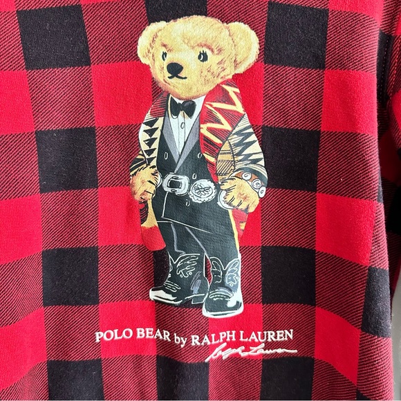 Polo Ralph Lauren Kids’ Polo Bear Hoodie - Size 6 - Picture 3 of 3